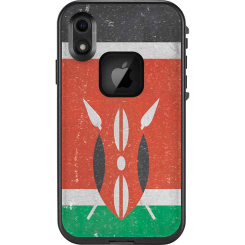 Kenya Flag Distressed LifeProof Fre iPhone Skin